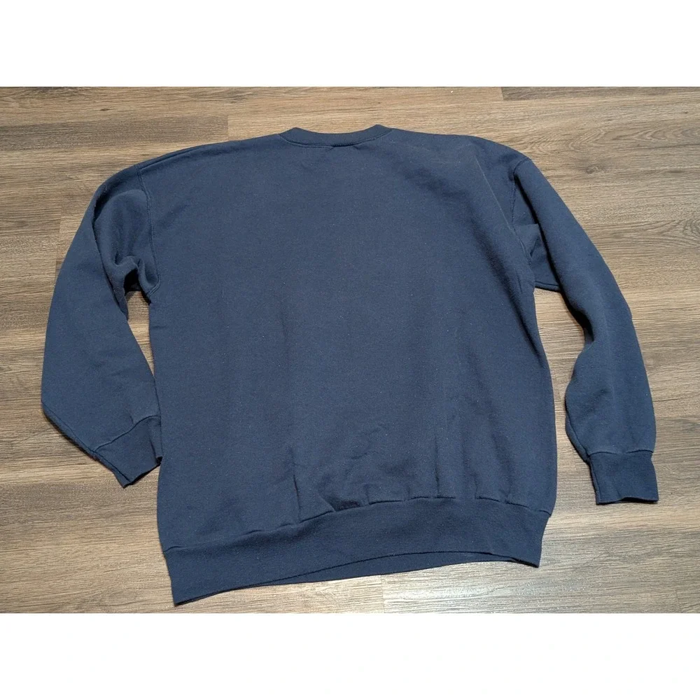 Vintage Auburn Tigers Hanes ComfortBlend Sweatshirt Mens Large Navy‎ Blue READ